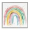 Stupell Industries Pastel Rainbow with Gold Accents Framed Giclee, design by Creative Studio